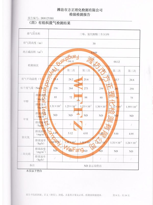 環(huán)境檢測(cè)報(bào)告